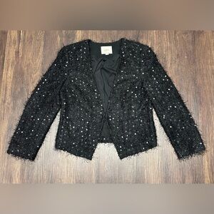 Loft Black Sequin Jacket